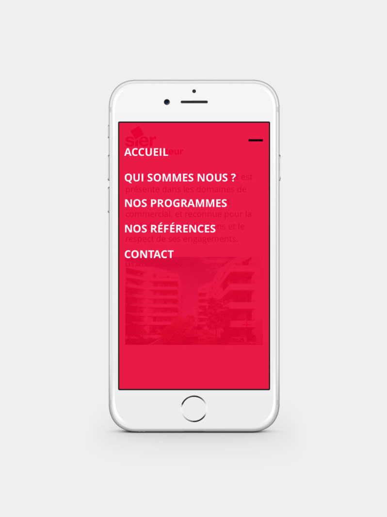 Sier constructeur site mobile responsive