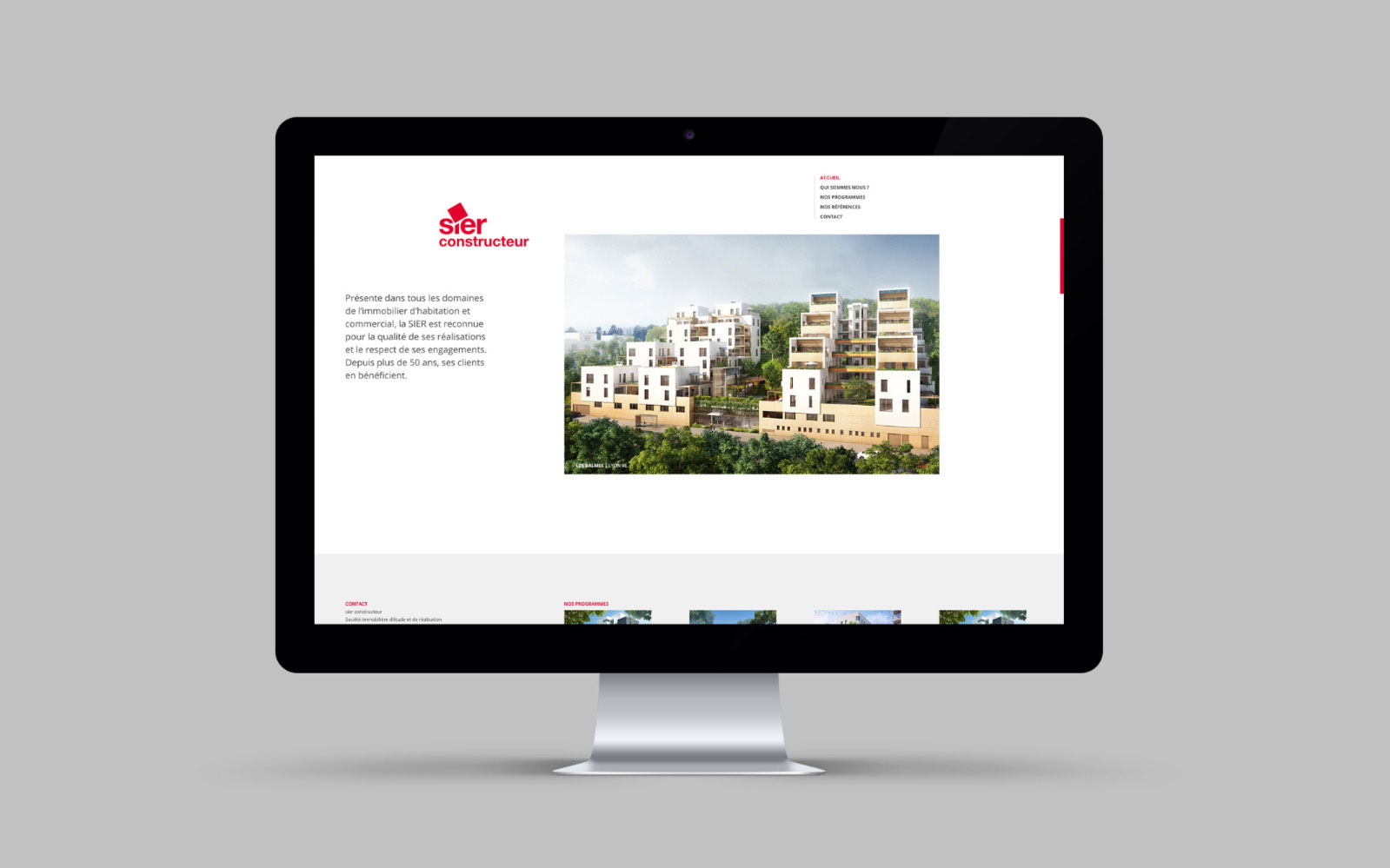 Sier constructeur site web desktop