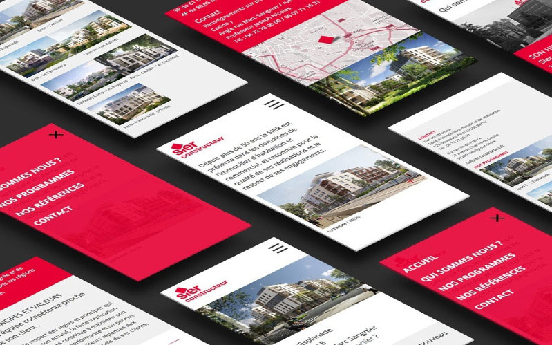 Sier constructeur site web mobile