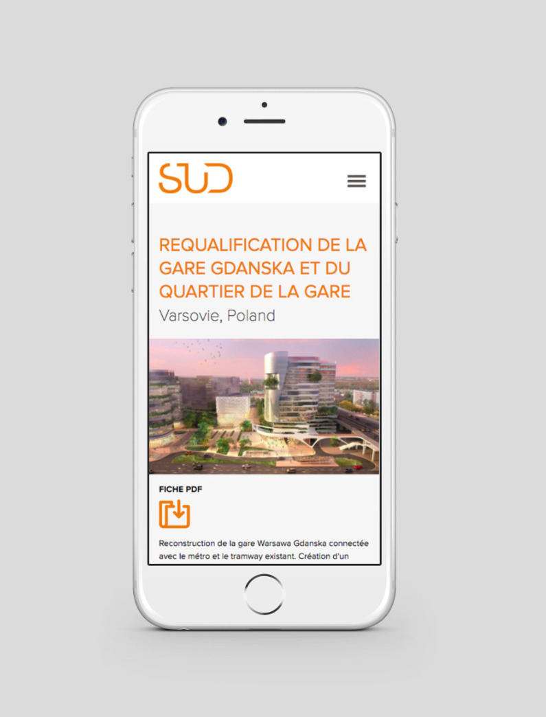site internet mobile Sud architectes