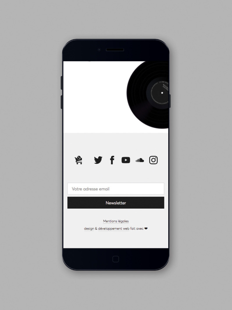Musique Sauvage création site internet mobile