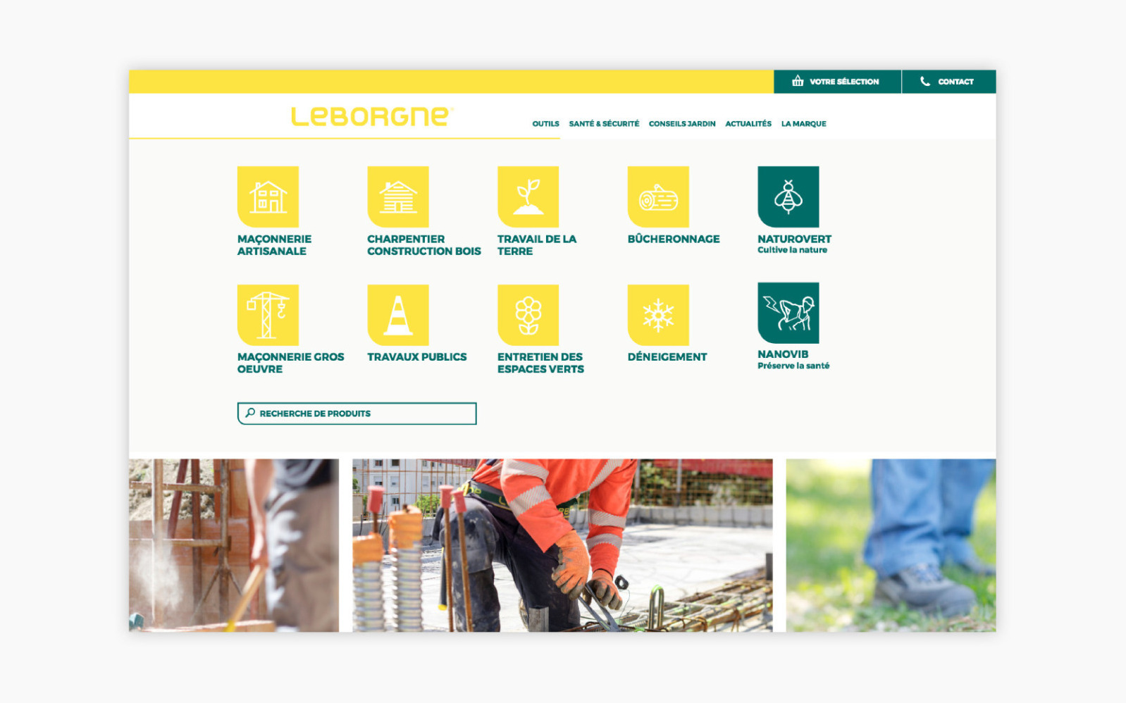 Site internet responsive Leborgne