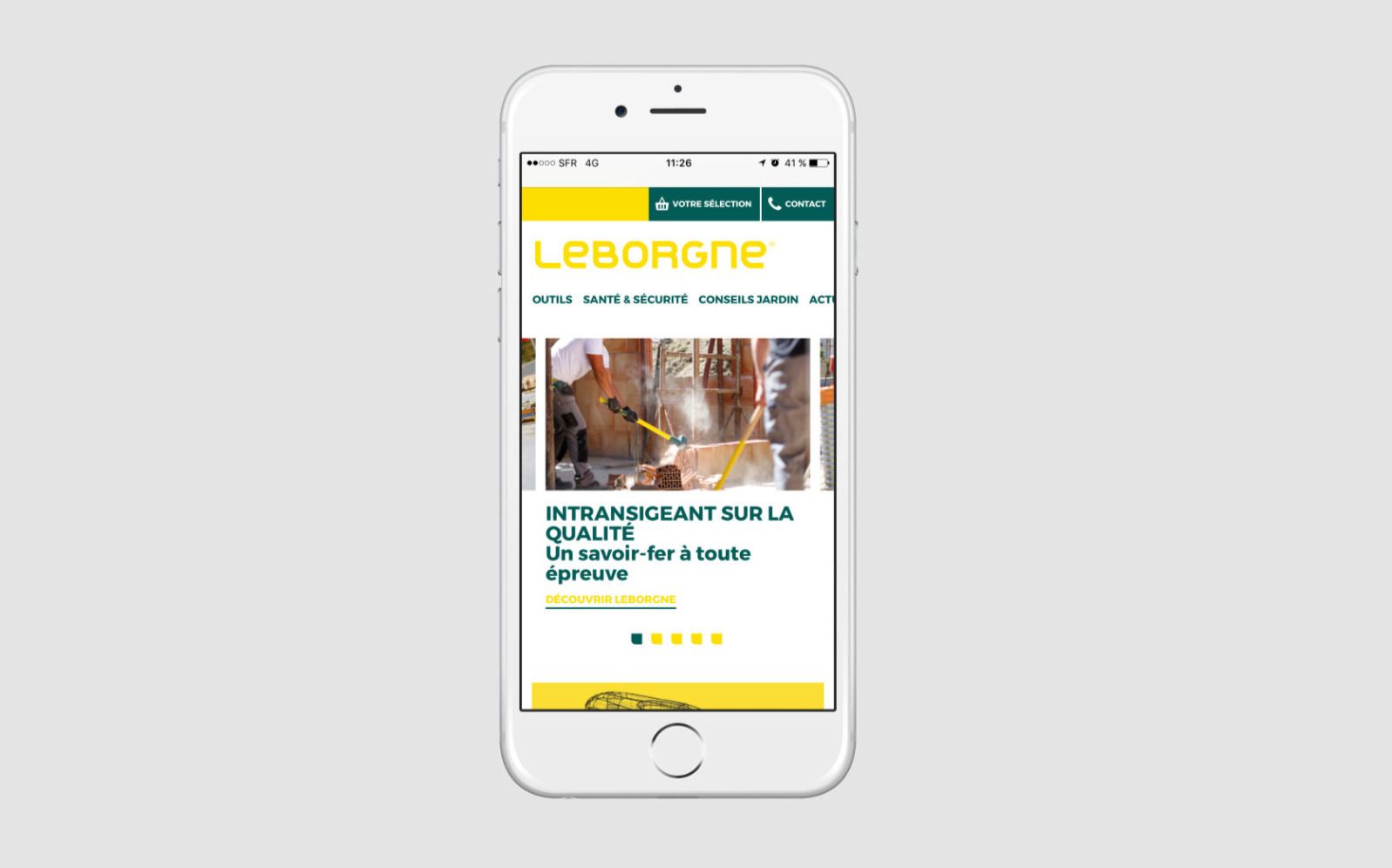 site web mobile Leborgne