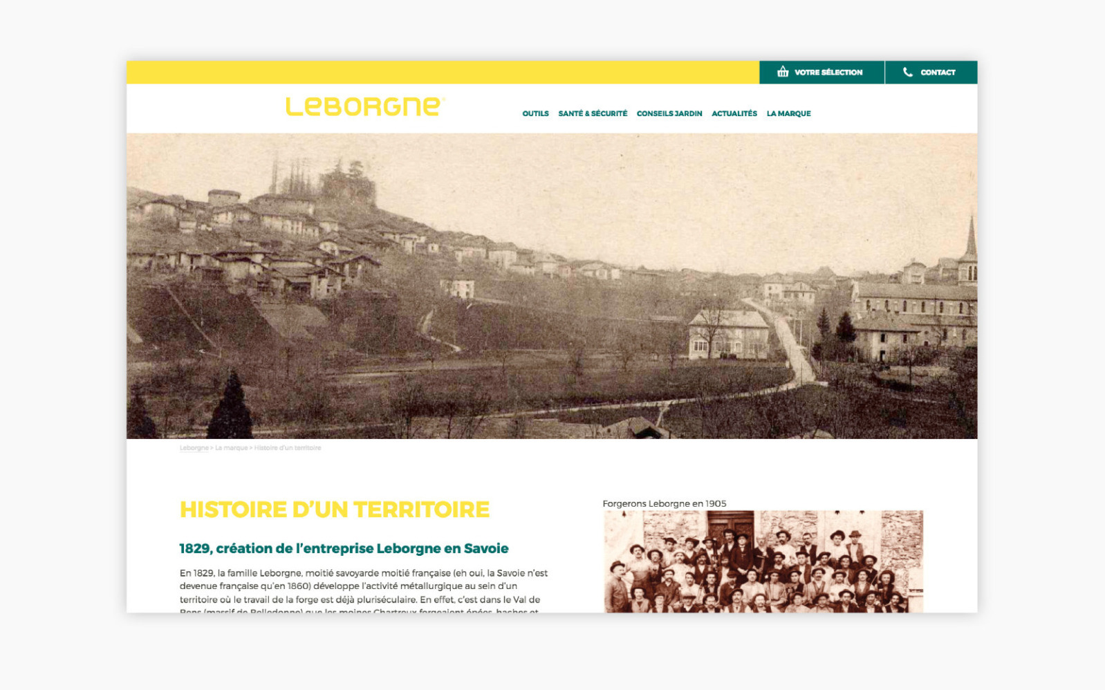 Site web responsive Leborgne