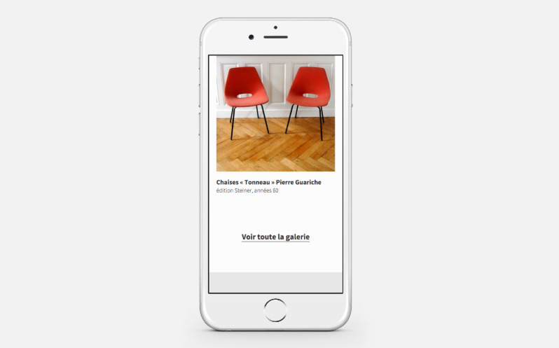Solveig Vintage site internet mobile