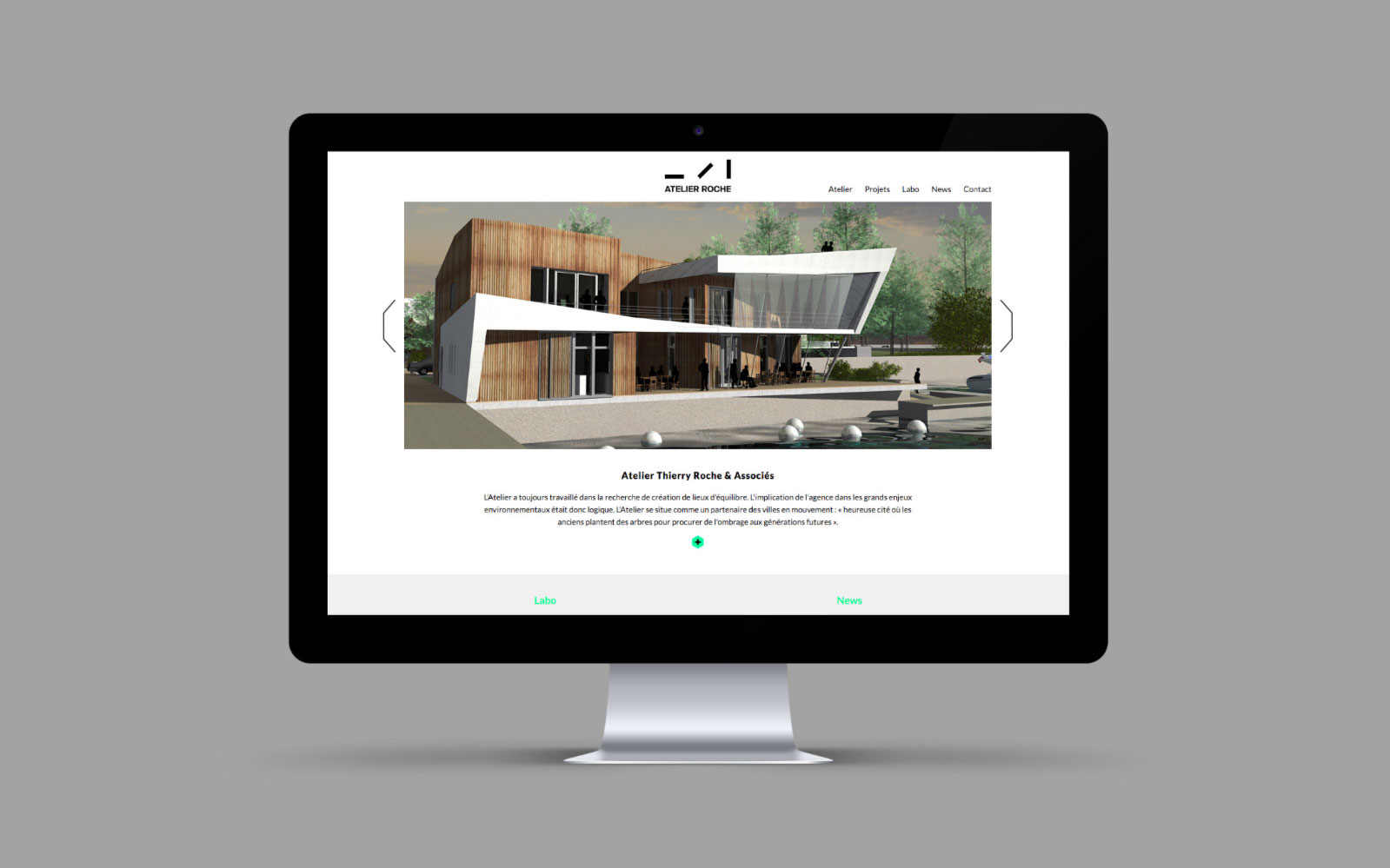 Atelier Roche site web ordinateur