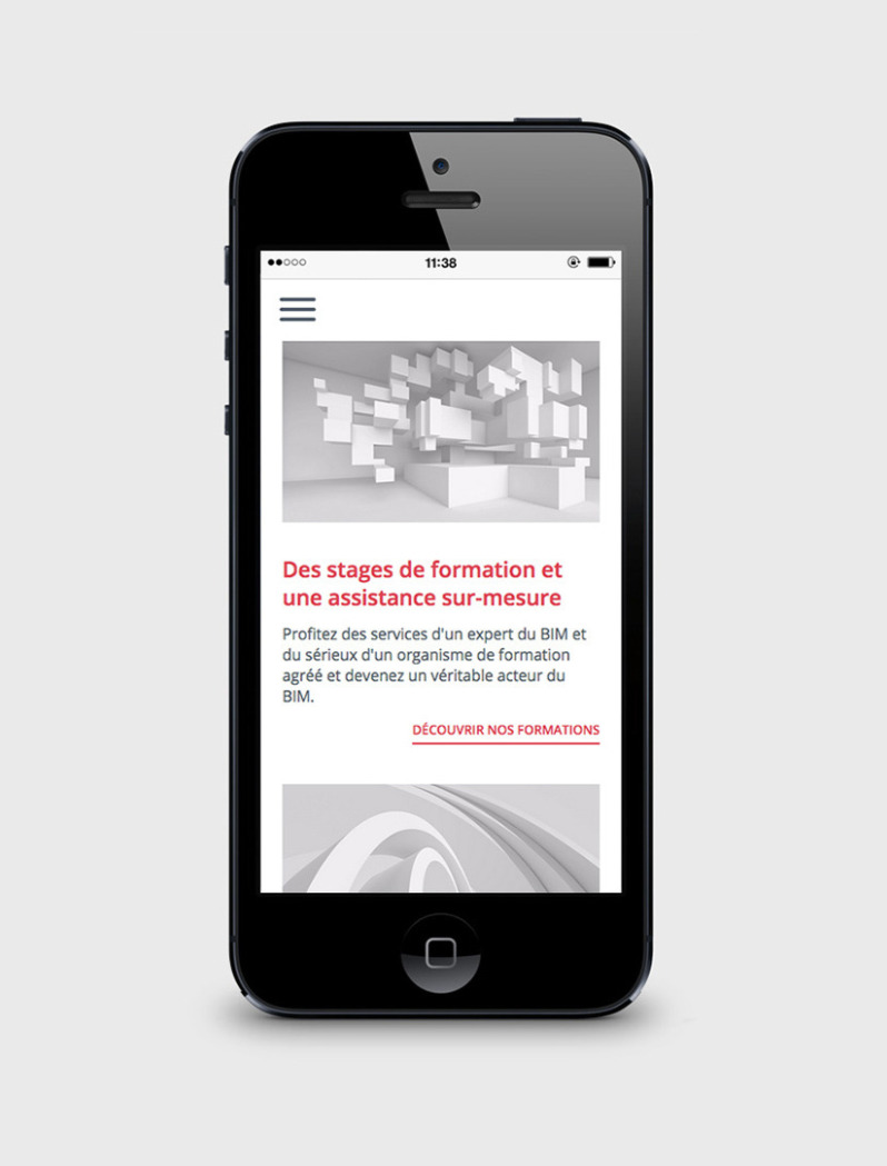 datBIM site internet mobile