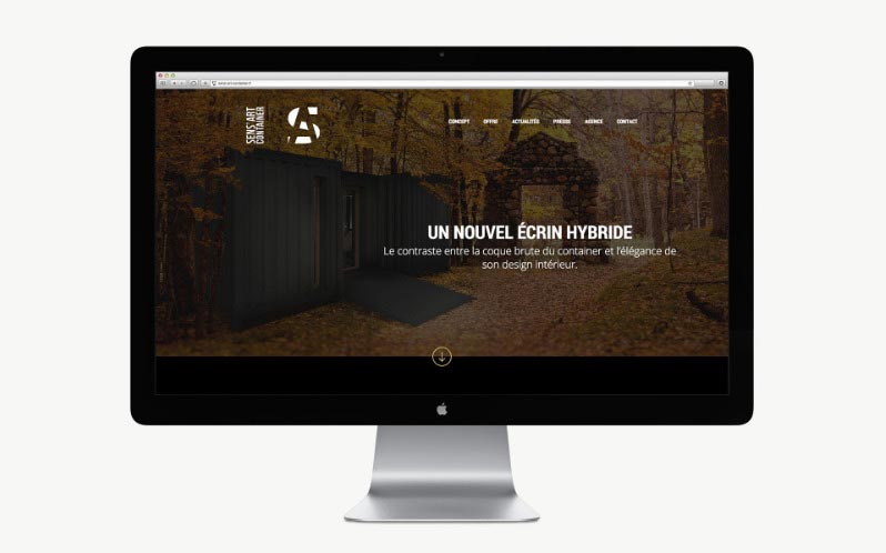 sens art container site internet desktop