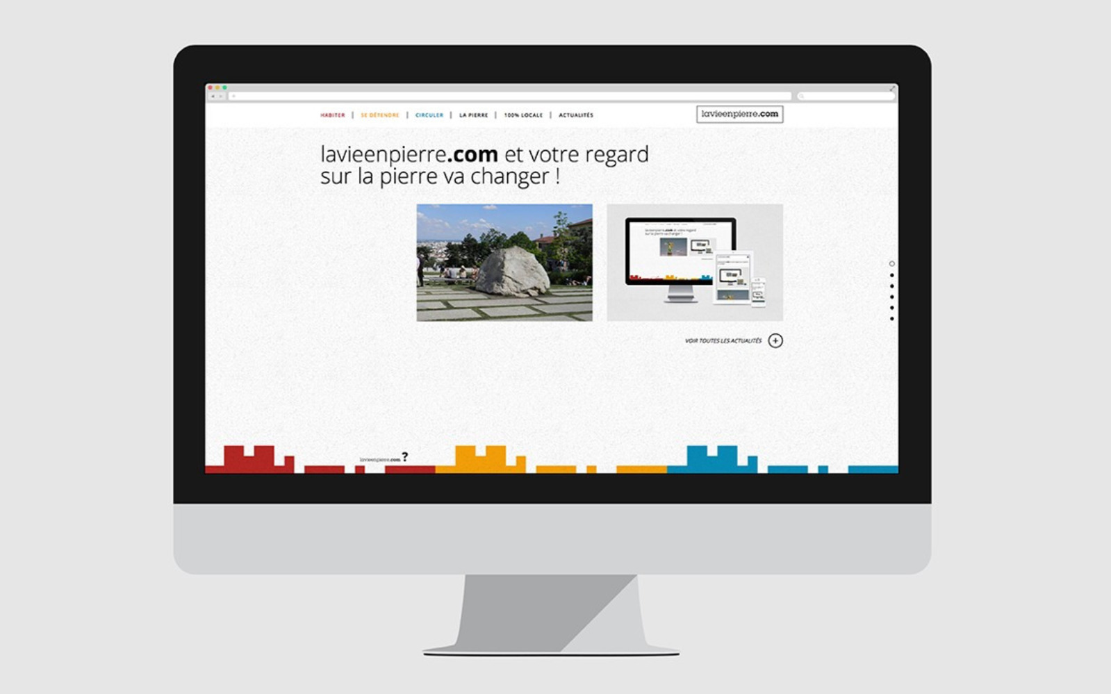 lavieenpierre site web reponsive desktop