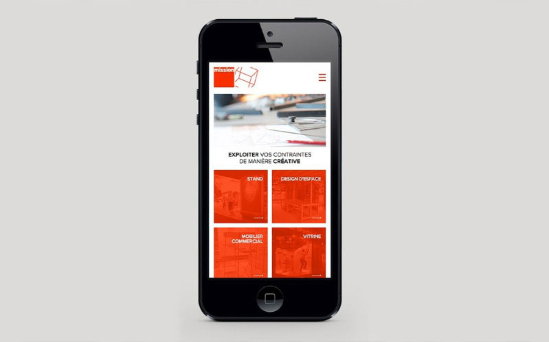 Mission site web mobile
