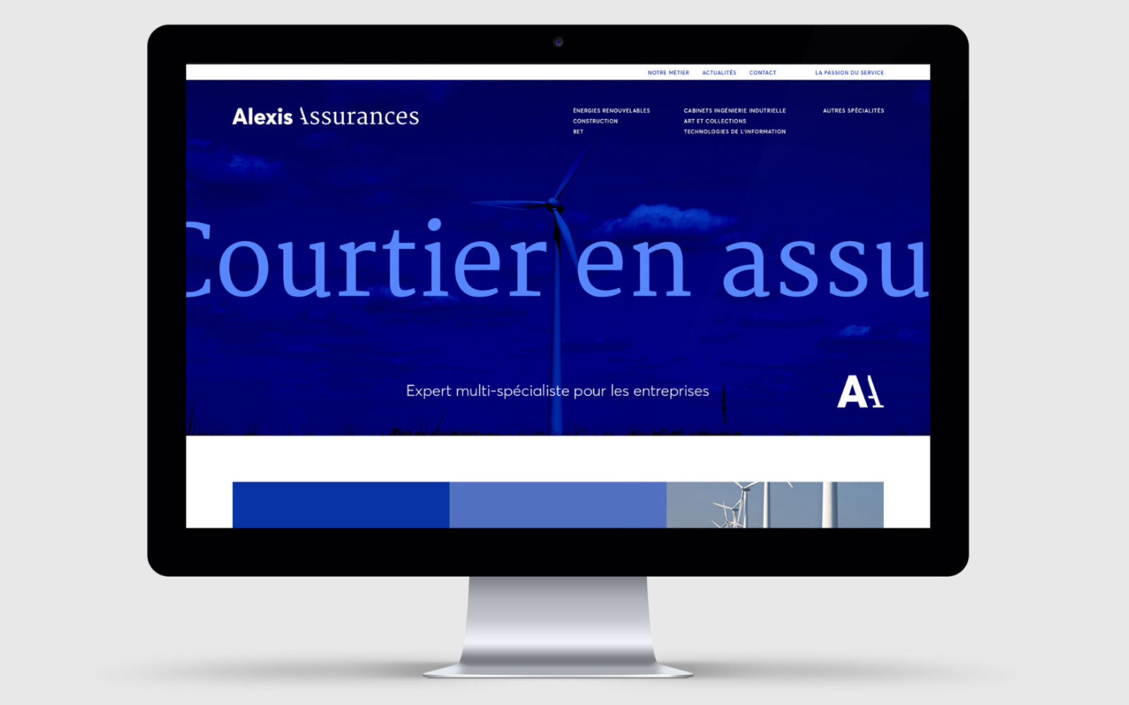 Alexis Assurances site web desktop