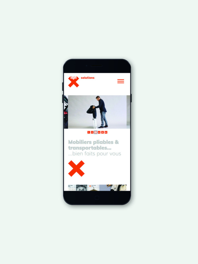 Xlight création site web mobile